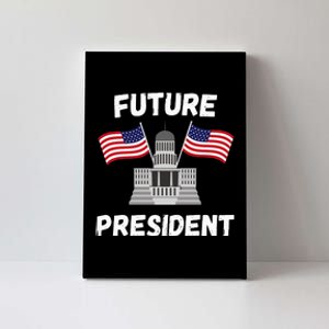 Class President Student Funny Future President Canvas