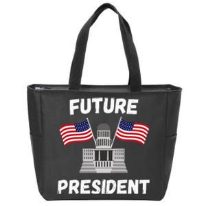 Class President Student Funny Future President Zip Tote Bag