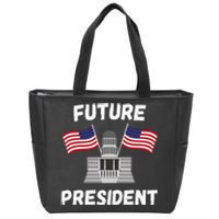 Class President Student Funny Future President Zip Tote Bag