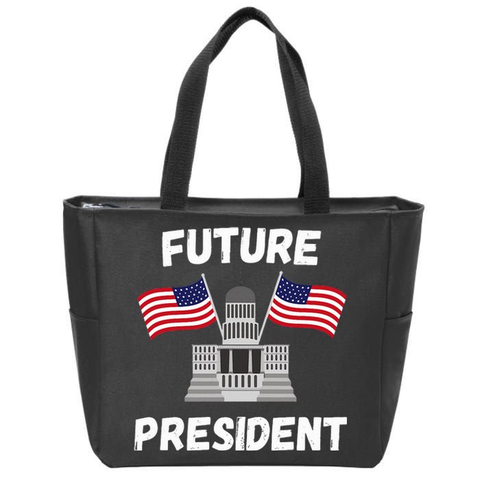 Class President Student Funny Future President Zip Tote Bag