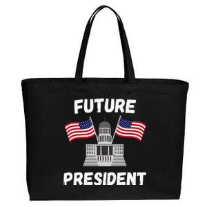 Class President Student Funny Future President Cotton Canvas Jumbo Tote