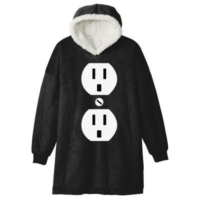 Couple Plug Socket Matching Costume Funny Halloween Gifts Hooded Wearable Blanket