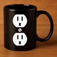 Couple Plug Socket Matching Costume Funny Halloween Gifts 11oz C Handle Ceramic Mug