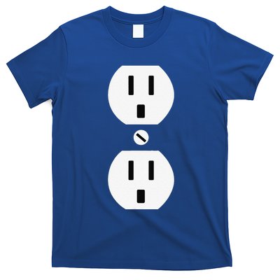 Couple Plug Socket Matching Costume Funny Halloween Gifts T-Shirt