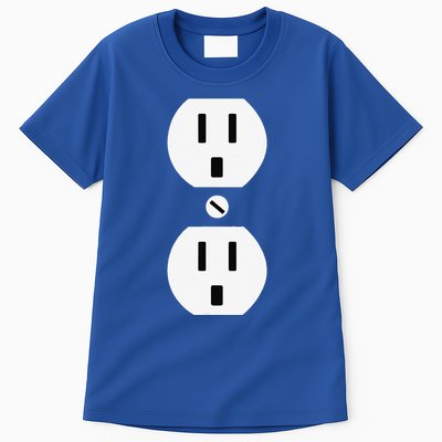 Couple Plug Socket Matching Costume Funny Halloween Gifts Tall T-Shirt