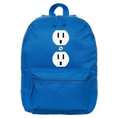Couple Plug Socket Matching Costume Funny Halloween Gifts 16 in Basic Backpack