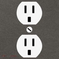 Couple Plug Socket Matching Costume Funny Halloween Gifts Cotton Canvas Backpack