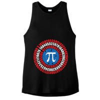 Captain Pi Superhero Pi Day & Math Lover Ladies PosiCharge Tri-Blend Wicking Tank