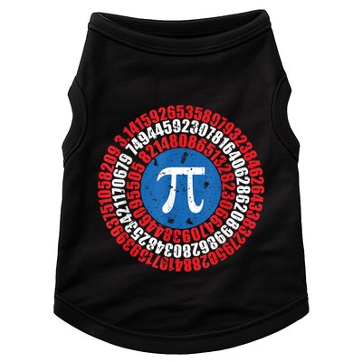 Captain Pi Superhero Pi Day & Math Lover Doggie Tank