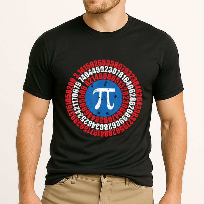 Captain Pi Superhero Pi Day & Math Lover Performance Shirt