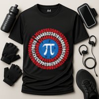 Captain Pi Superhero Pi Day & Math Lover Performance Shirt