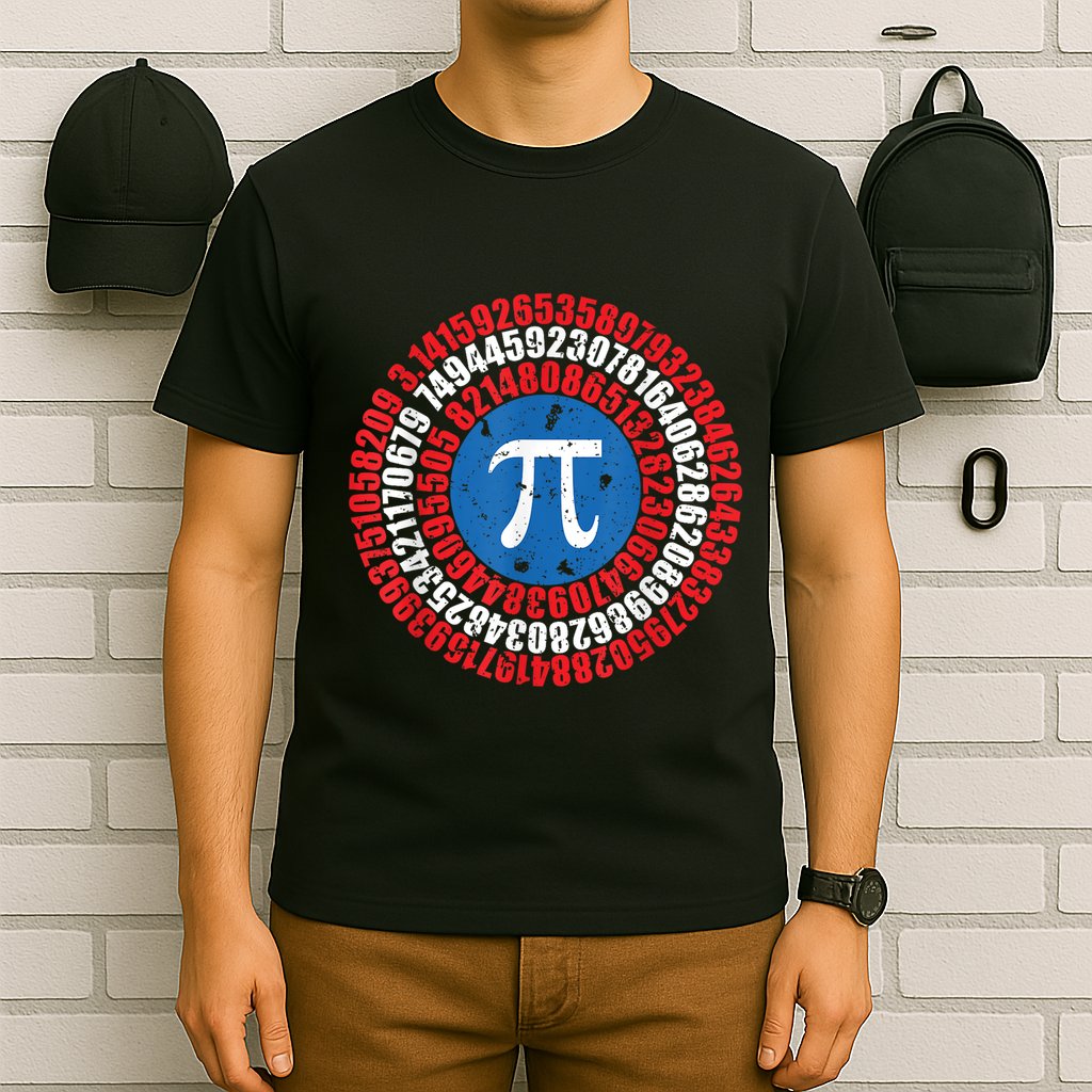 Captain Pi Superhero Pi Day & Math Lover T-Shirt