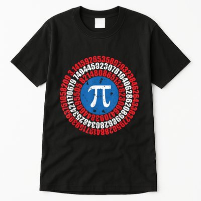 Captain Pi Superhero Pi Day & Math Lover Tall T-Shirt