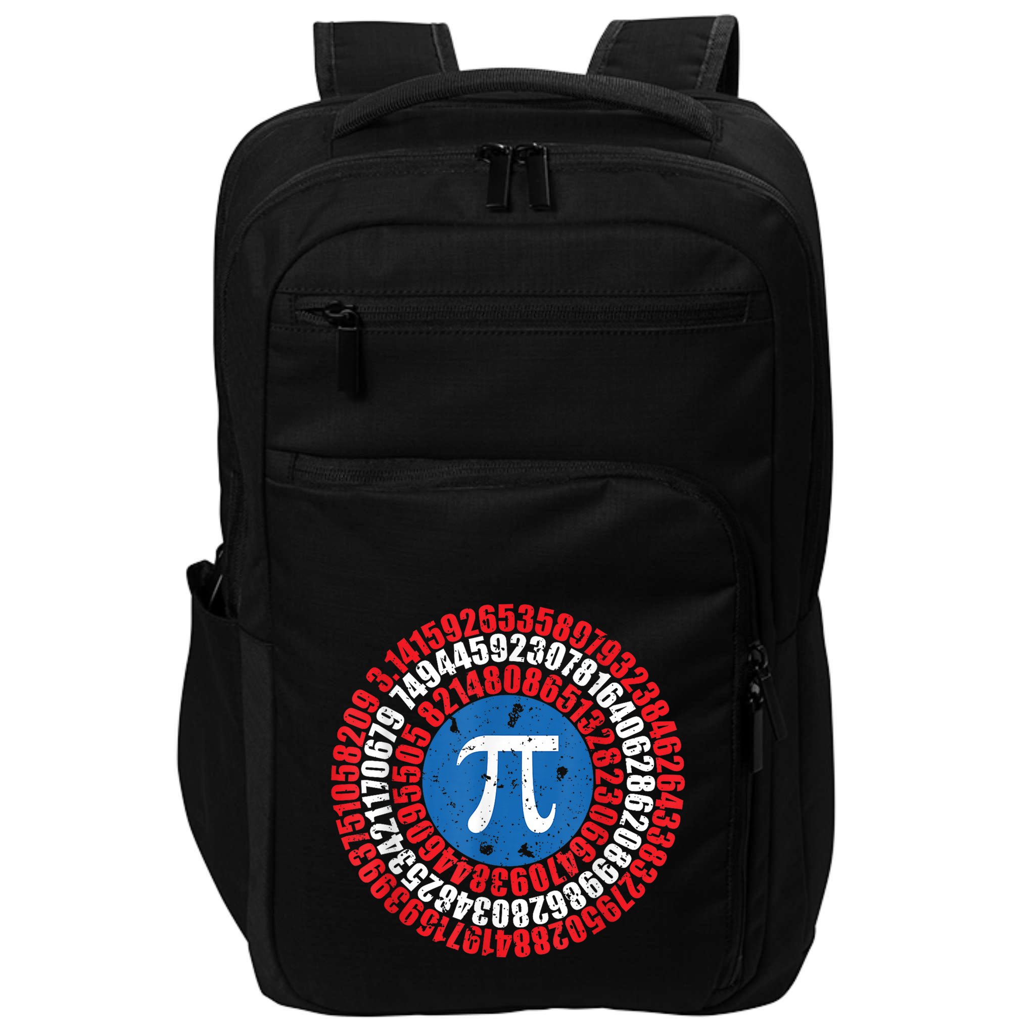 Captain Pi Superhero Pi Day & Math Lover Impact Tech Backpack