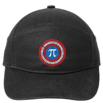 Captain Pi Superhero Pi Day & Math Lover 7-Panel Snapback Hat
