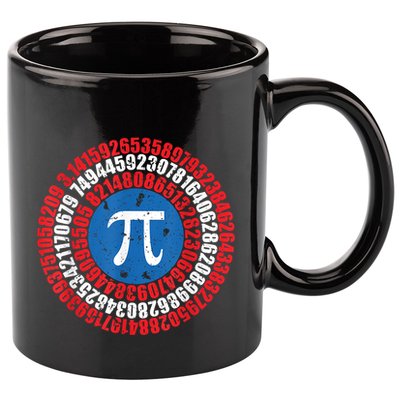 Captain Pi Superhero Pi Day & Math Lover 11oz C Handle Ceramic Mug