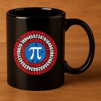Captain Pi Superhero Pi Day & Math Lover 11oz C Handle Ceramic Mug