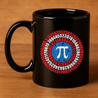 Captain Pi Superhero Pi Day & Math Lover 11oz C Handle Ceramic Mug