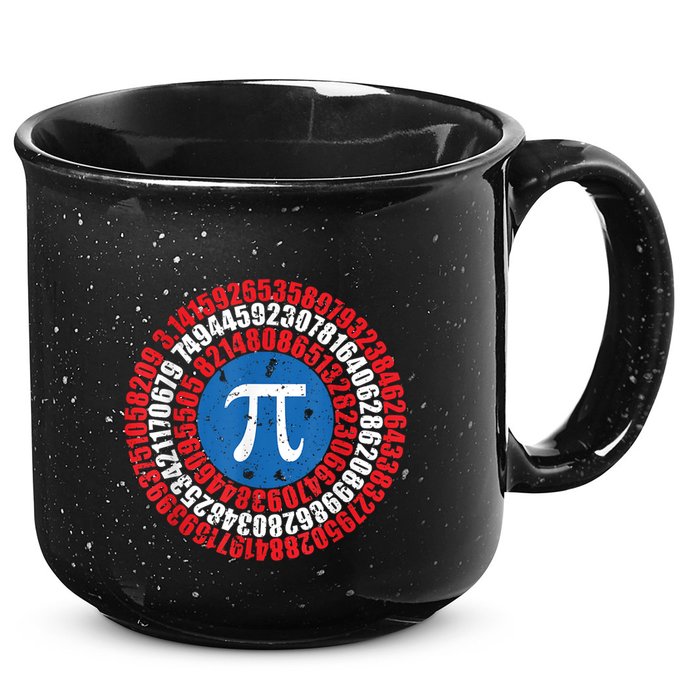 Captain Pi Superhero Pi Day & Math Lover 15oz Campfire Ceramic Mug