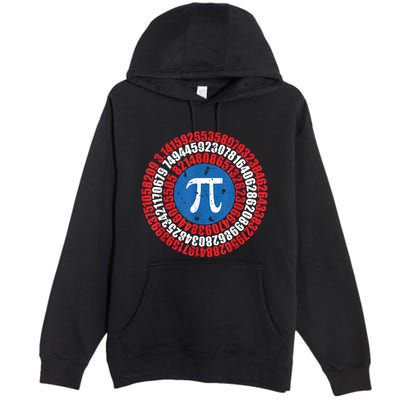 Captain Pi Superhero Pi Day & Math Lover Premium Pullover Hoodie