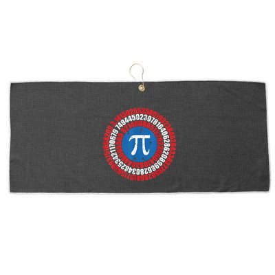 Captain Pi Superhero Pi Day & Math Lover Large Microfiber Waffle Golf Towel