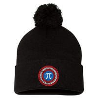Captain Pi Superhero Pi Day & Math Lover Pom Pom 12in Knit Beanie