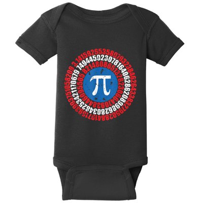 Captain Pi Superhero Pi Day & Math Lover Baby Bodysuit