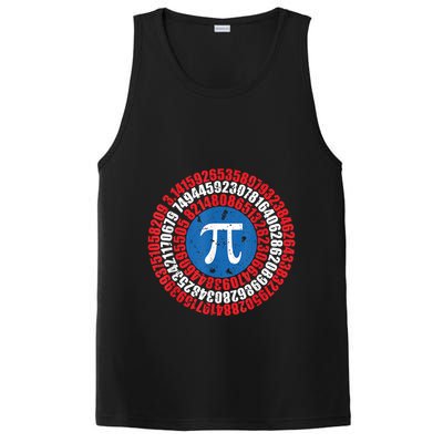 Captain Pi Superhero Pi Day & Math Lover PosiCharge Competitor Tank