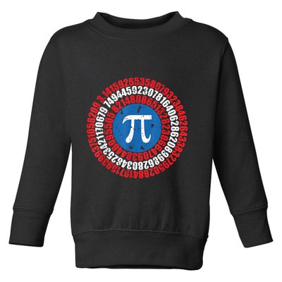 Captain Pi Superhero Pi Day & Math Lover Toddler Sweatshirt