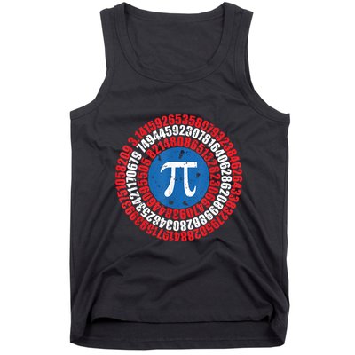 Captain Pi Superhero Pi Day & Math Lover Tank Top
