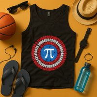 Captain Pi Superhero Pi Day & Math Lover Tank Top