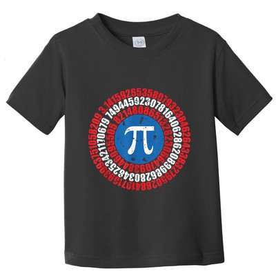 Captain Pi Superhero Pi Day & Math Lover Toddler T-Shirt