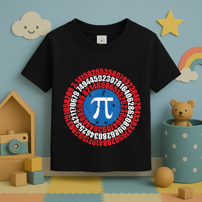 Captain Pi Superhero Pi Day & Math Lover Toddler T-Shirt