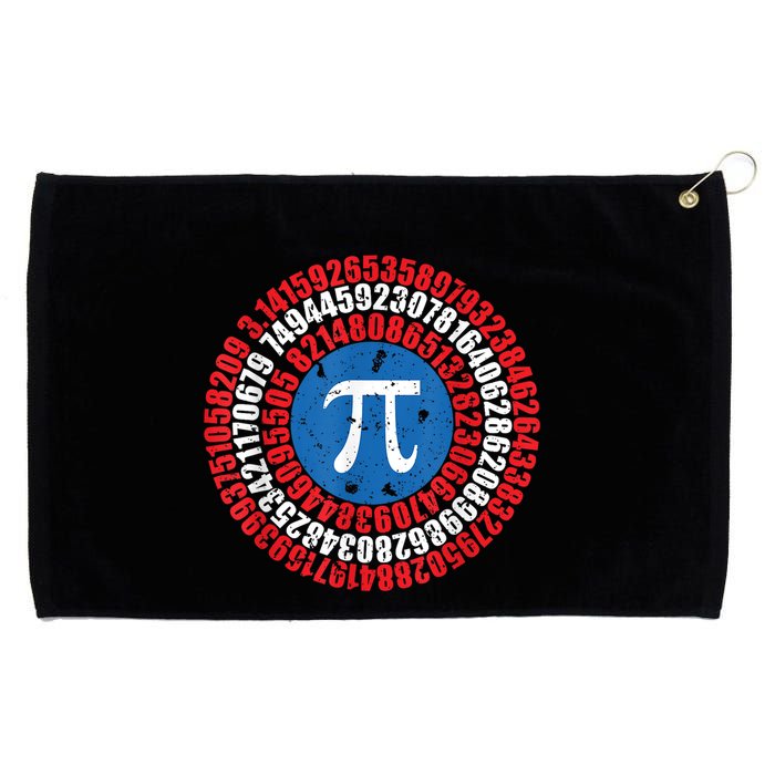 Captain Pi Superhero Pi Day & Math Lover Grommeted Golf Towel