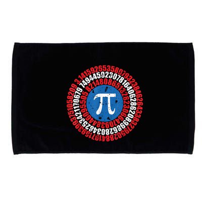Captain Pi Superhero Pi Day & Math Lover Microfiber Hand Towel