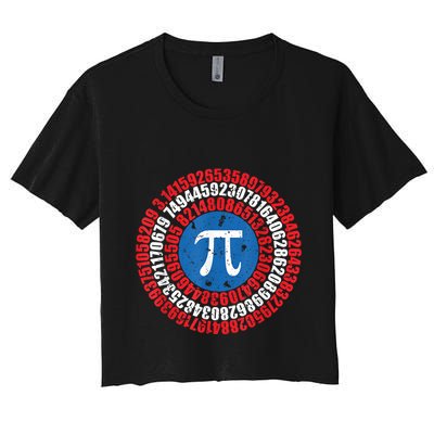 Captain Pi Superhero Pi Day & Math Lover Crop Top