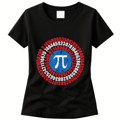 Captain Pi Superhero Pi Day & Math Lover Womens T-Shirt