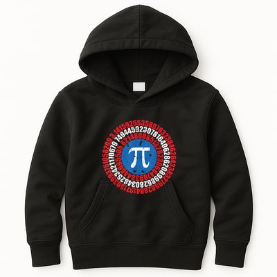 Captain Pi Superhero Pi Day & Math Lover Kids Hoodie