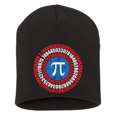 Captain Pi Superhero Pi Day & Math Lover Short Acrylic Beanie