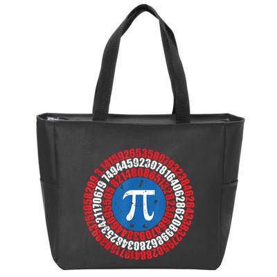 Captain Pi Superhero Pi Day & Math Lover Zip Tote Bag