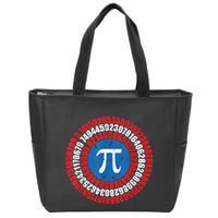 Captain Pi Superhero Pi Day & Math Lover Zip Tote Bag