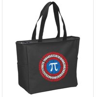 Captain Pi Superhero Pi Day & Math Lover Zip Tote Bag