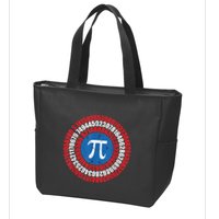 Captain Pi Superhero Pi Day & Math Lover Zip Tote Bag