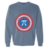 Captain Pi Superhero Pi Day & Math Lover Garment-Dyed Sweatshirt