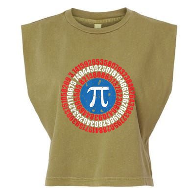Captain Pi Superhero Pi Day & Math Lover Garment-Dyed Women's Muscle Tee