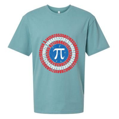 Captain Pi Superhero Pi Day & Math Lover Sueded Cloud Jersey T-Shirt