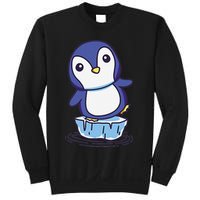 Cute Penguin Standing On An Ice Floe Sweatshirt