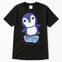 Cute Penguin Standing On An Ice Floe Tall T-Shirt