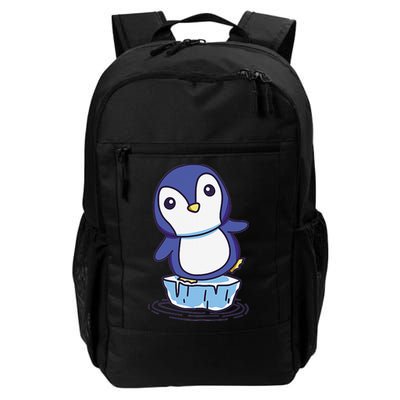 Cute Penguin Standing On An Ice Floe Backpack