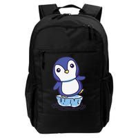 Cute Penguin Standing On An Ice Floe Backpack